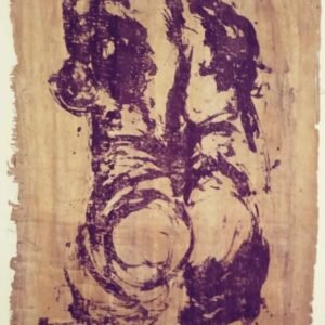 GESTURE (AP, silkscreen on papyrus)